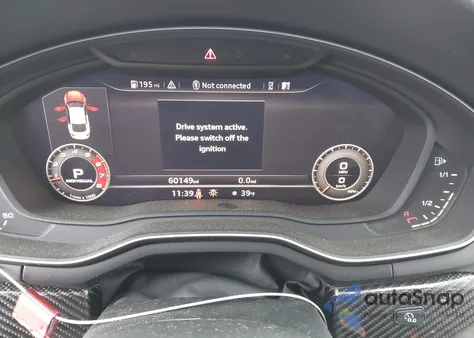 2019 Audi Rs 5 2.9T z USA, uszkodzony, nr VIN WUACWCF53KA903422